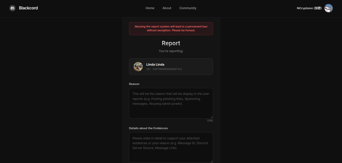 Blackcord - Screenshot 3 showing product features and functionality