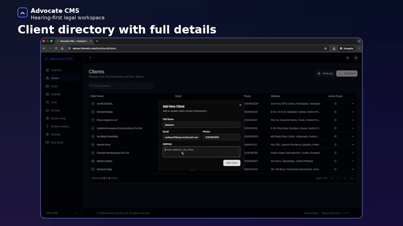 Advocate CMS screenshot 9