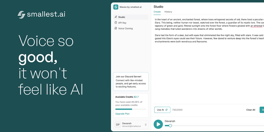 Text-to-Speech by Smallest.ai