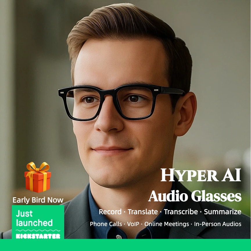 Hyper AI Audio Recording Glasses logo