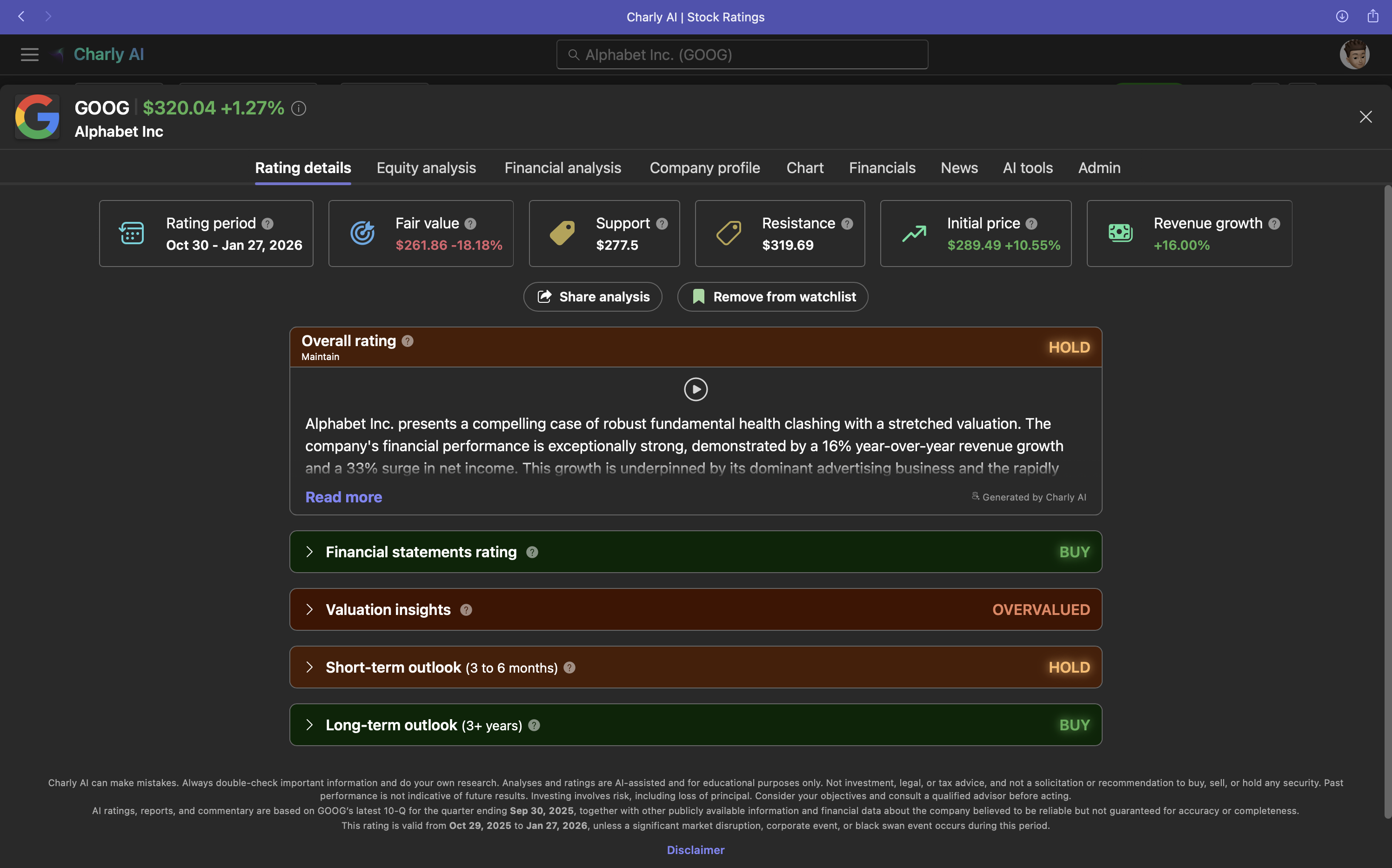 Charly AI – Stock Research Assistant gallery image