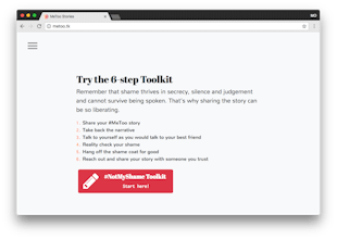 #MeToo #NotMyShame Toolkit gallery image