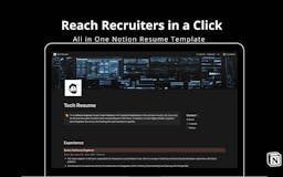 Notion Tech Resume Template media 2