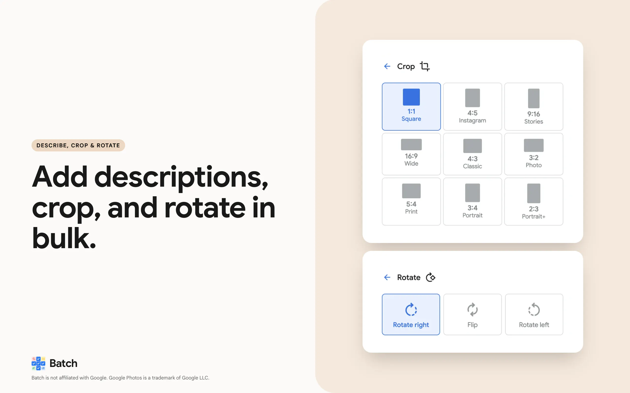 Bulk Edit/Delete/Download Google Photos gallery image
