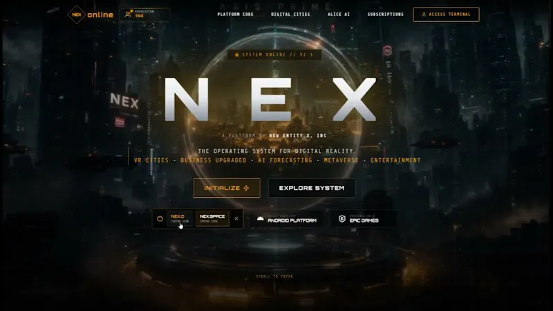 N E X screenshot 1 (video preview)