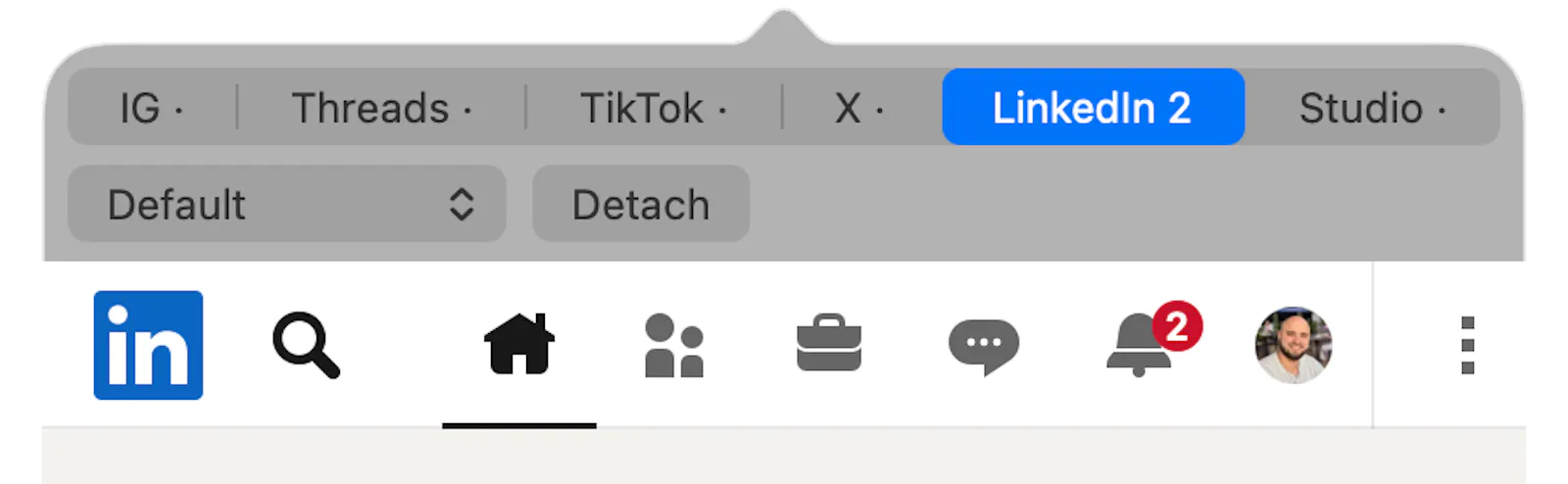 SocialBar screenshot 1