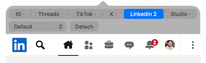 SocialBar screenshot 1