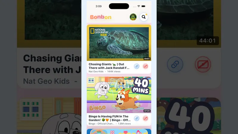 Bonbon — Safe videos for kids screenshot 1 (video preview)