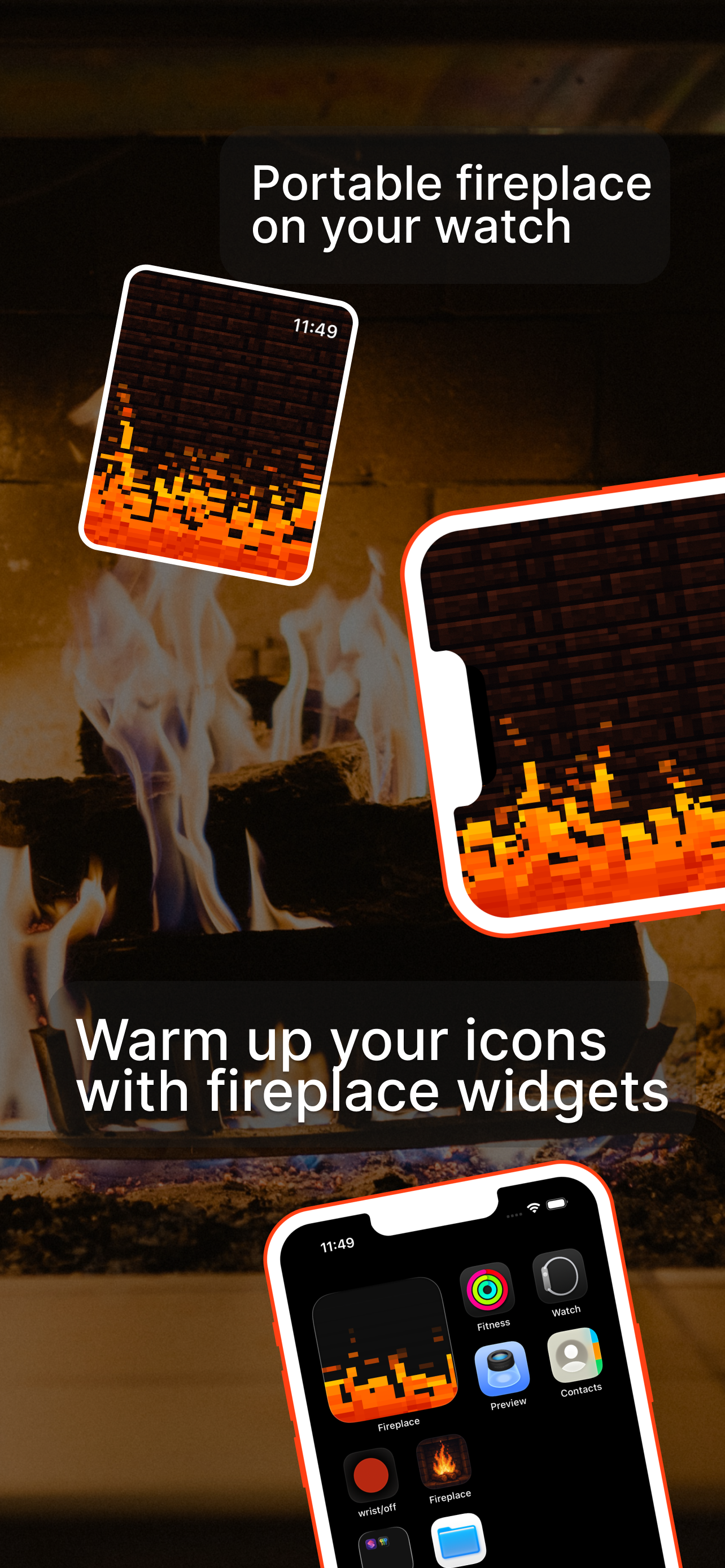 Fireplace: for your phone/watch - Screenshot 3 preview