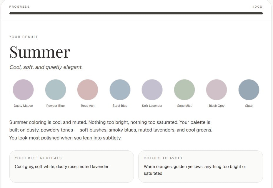 Willow & Thread Color Analysis Quiz gallery image