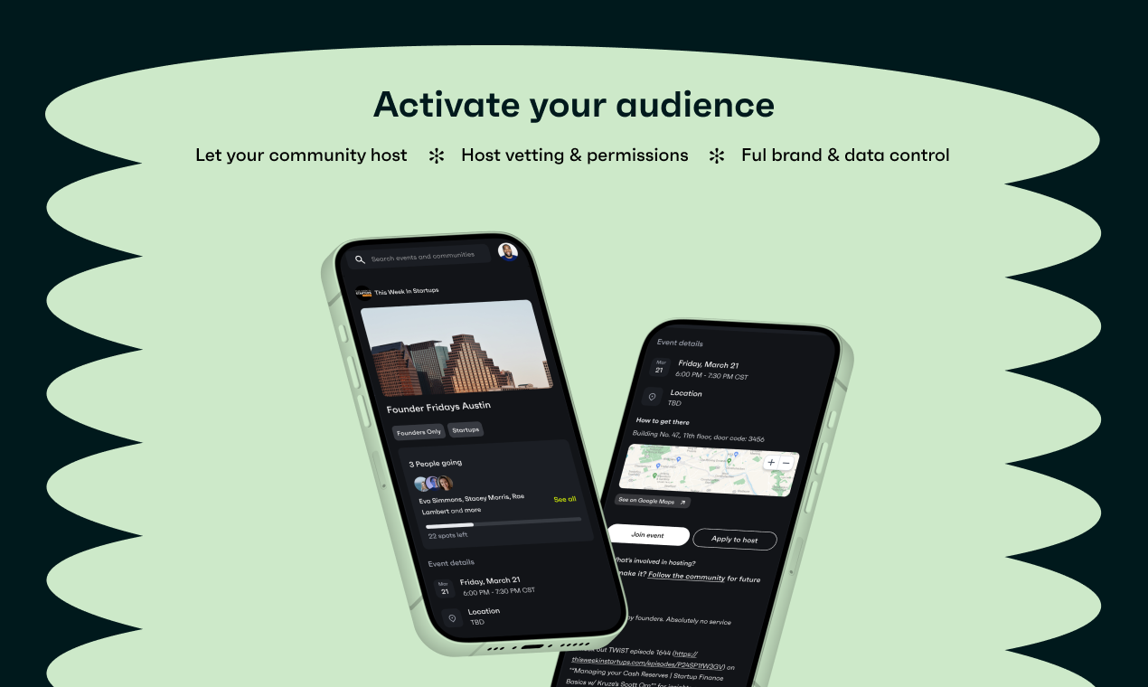 River - In-person event & social platform built for communities media 3