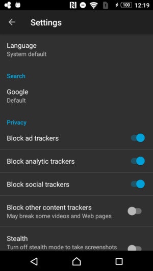 Firefox Focus for Android gallery image