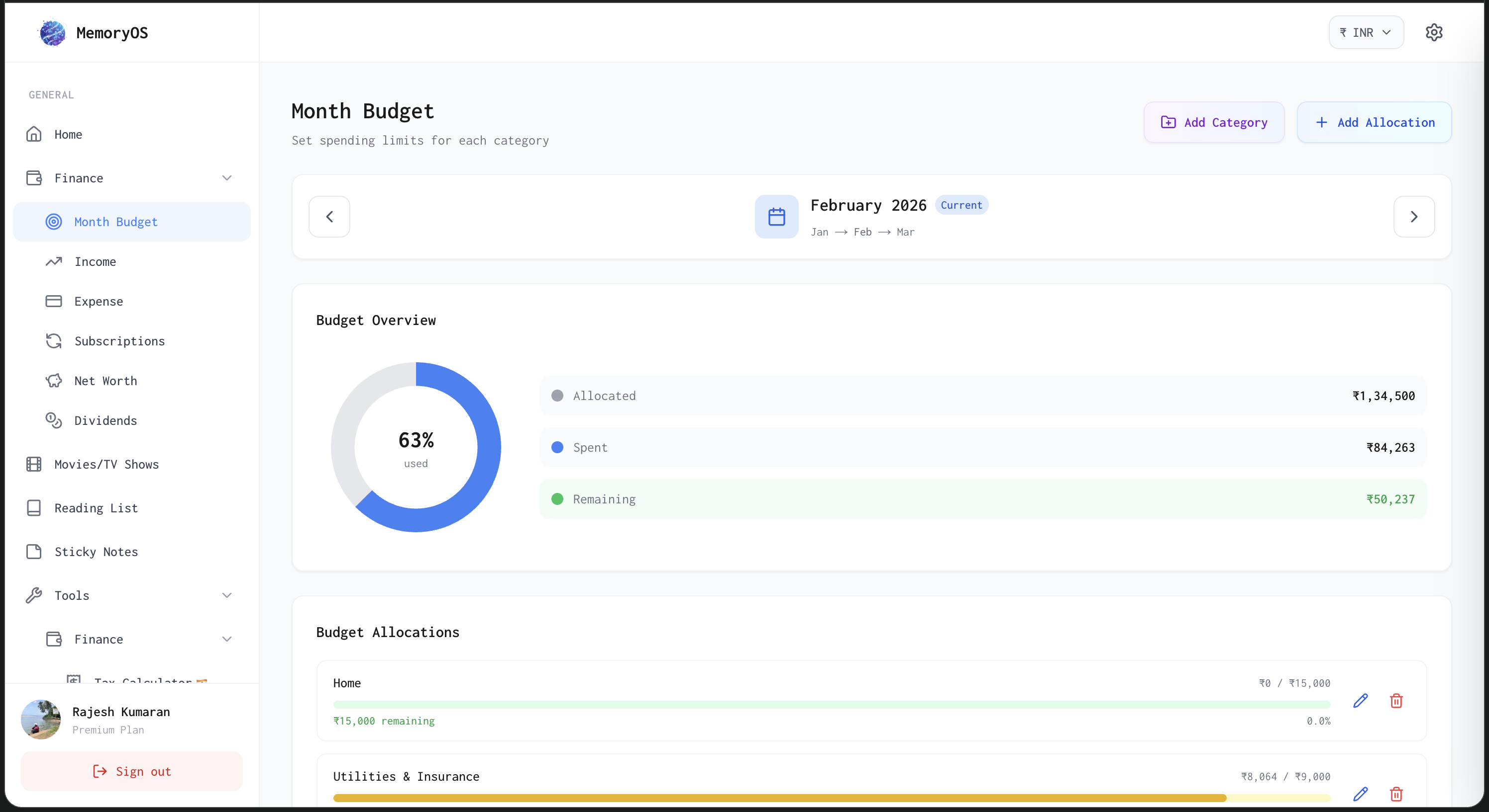 Memory OS - Screenshot 3 showing product features and functionality