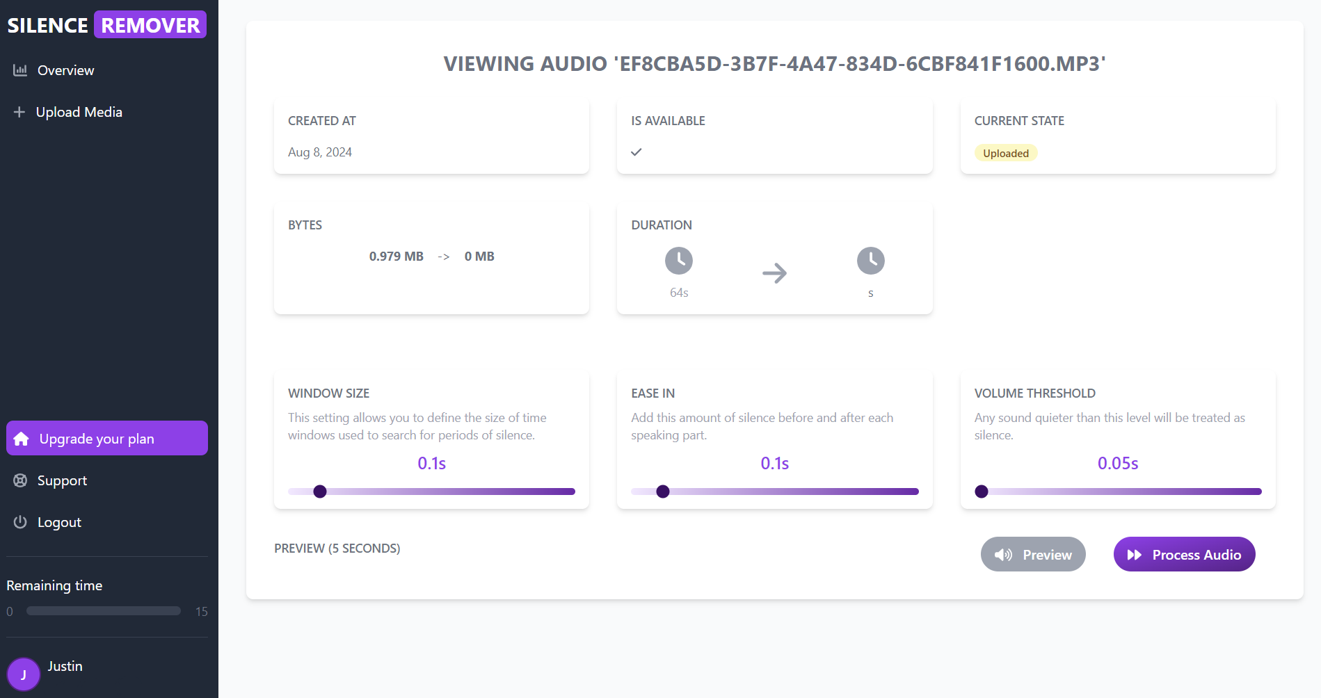 startuptile Silence Remover-Cut the silence from your videos Tiktoks and podcasts