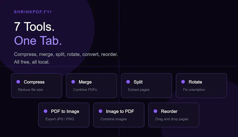 ShrinkPDF screenshot 2