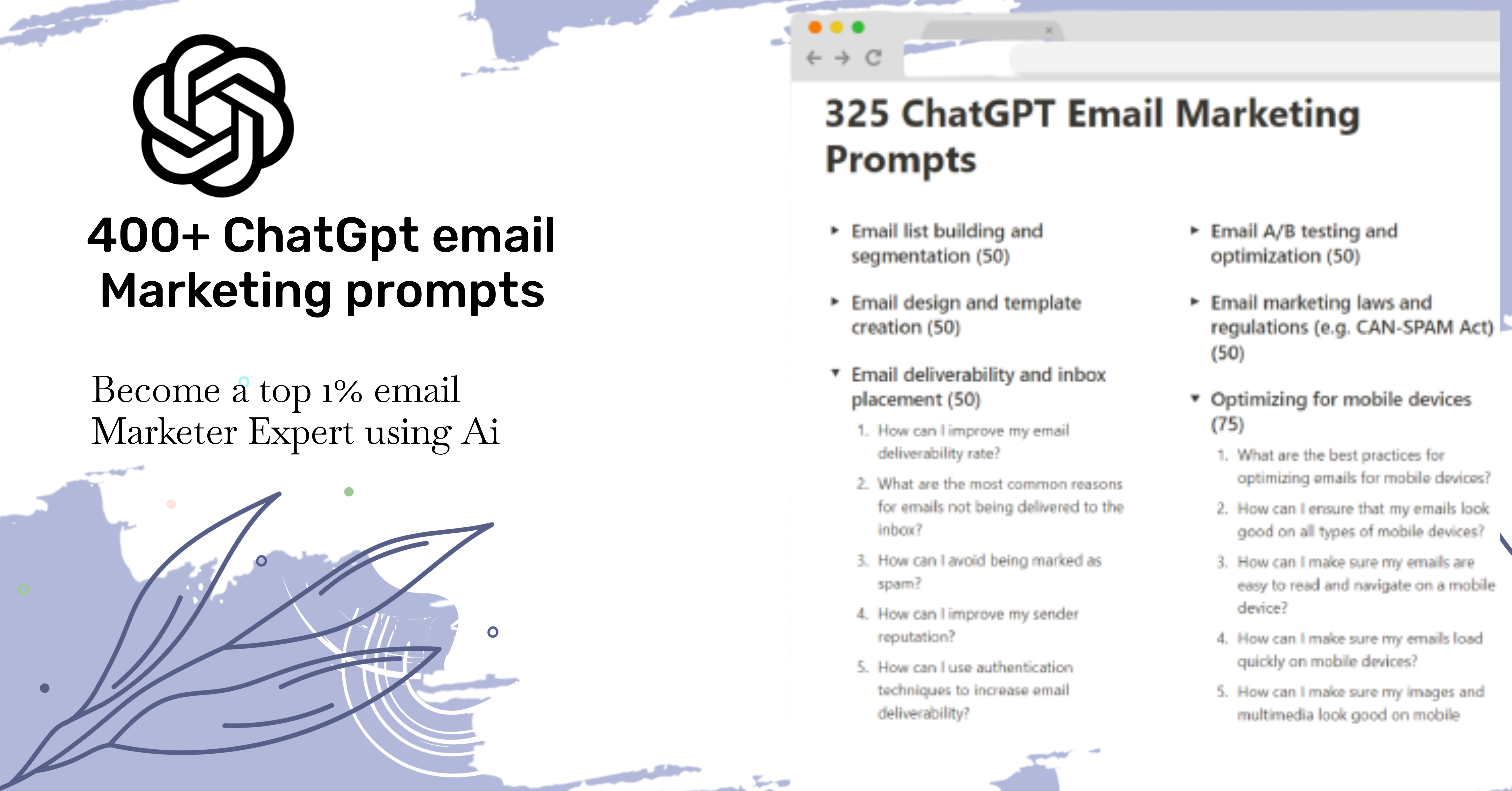 ChatGPT prompts Email