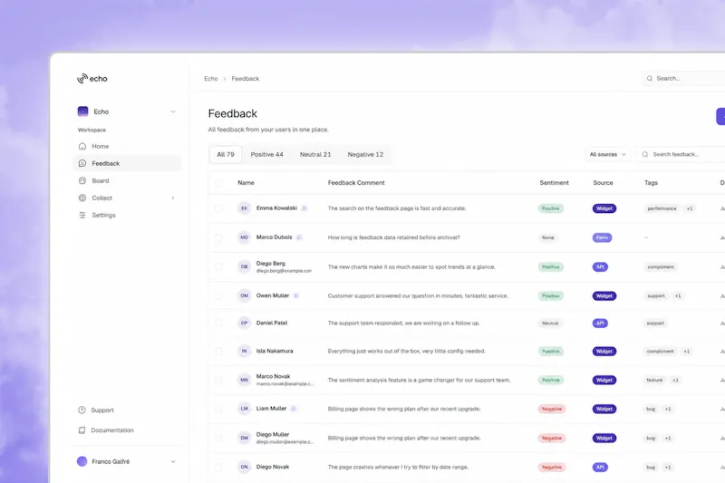 Echo screenshot 2