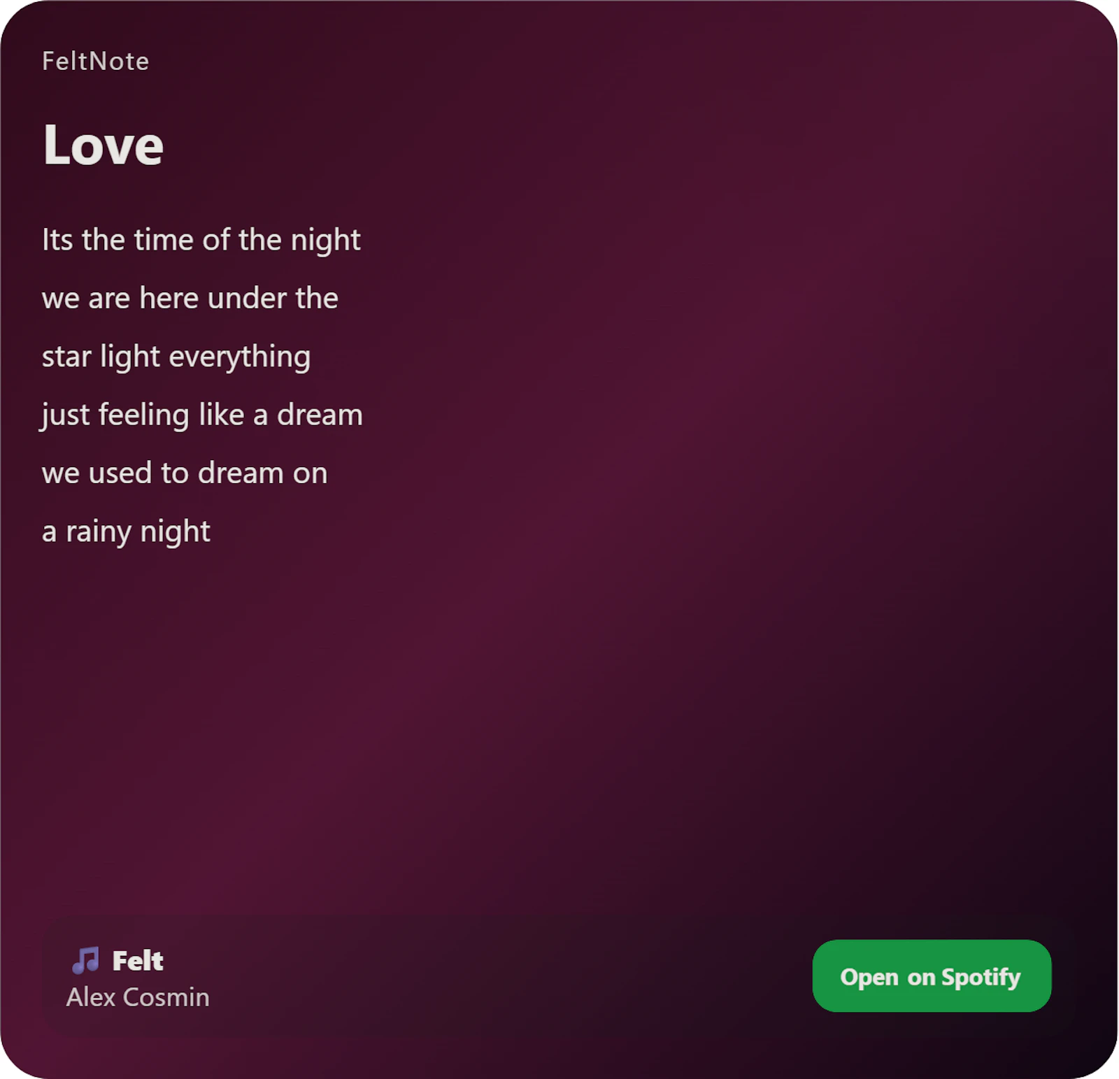 FeltNote screenshot 1