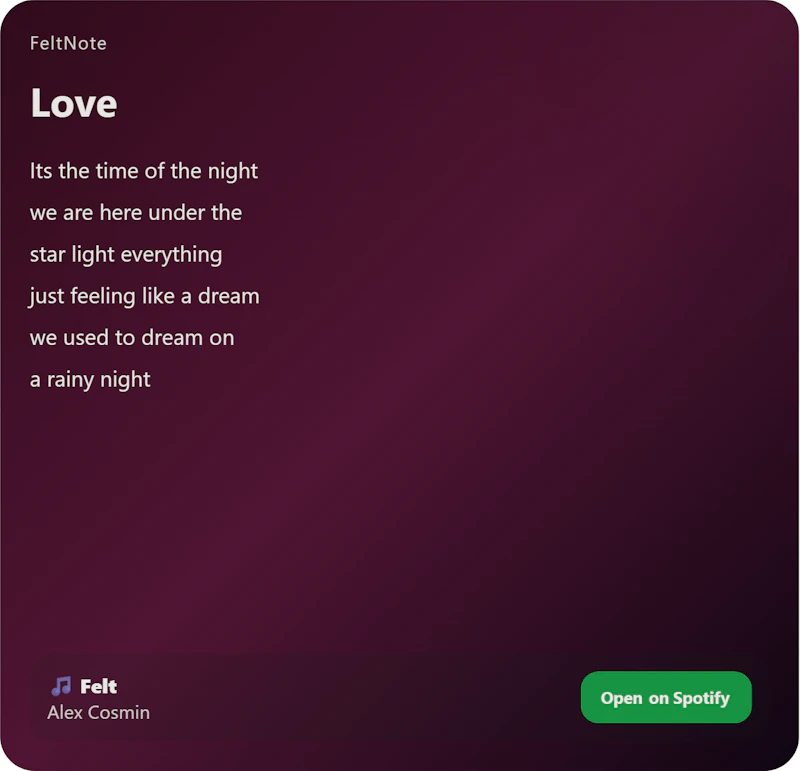 FeltNote screenshot 1
