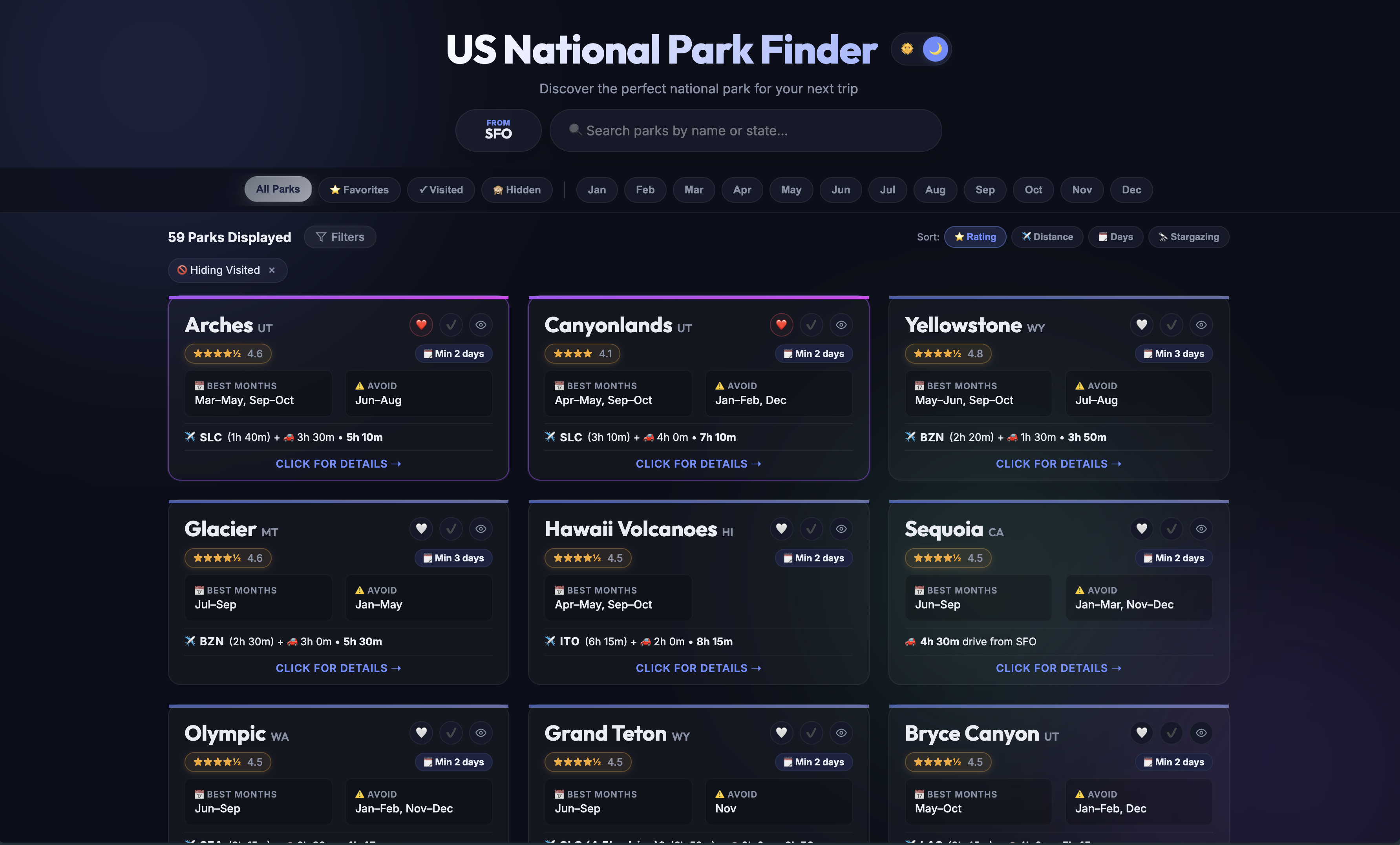 US National Park Finder gallery image