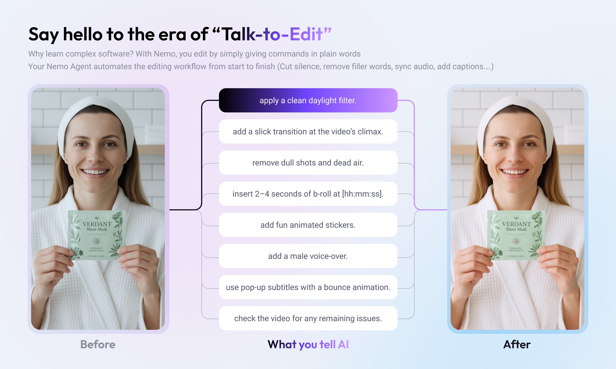 NemoVideo.AI - Screenshot 2 showing product features and functionality