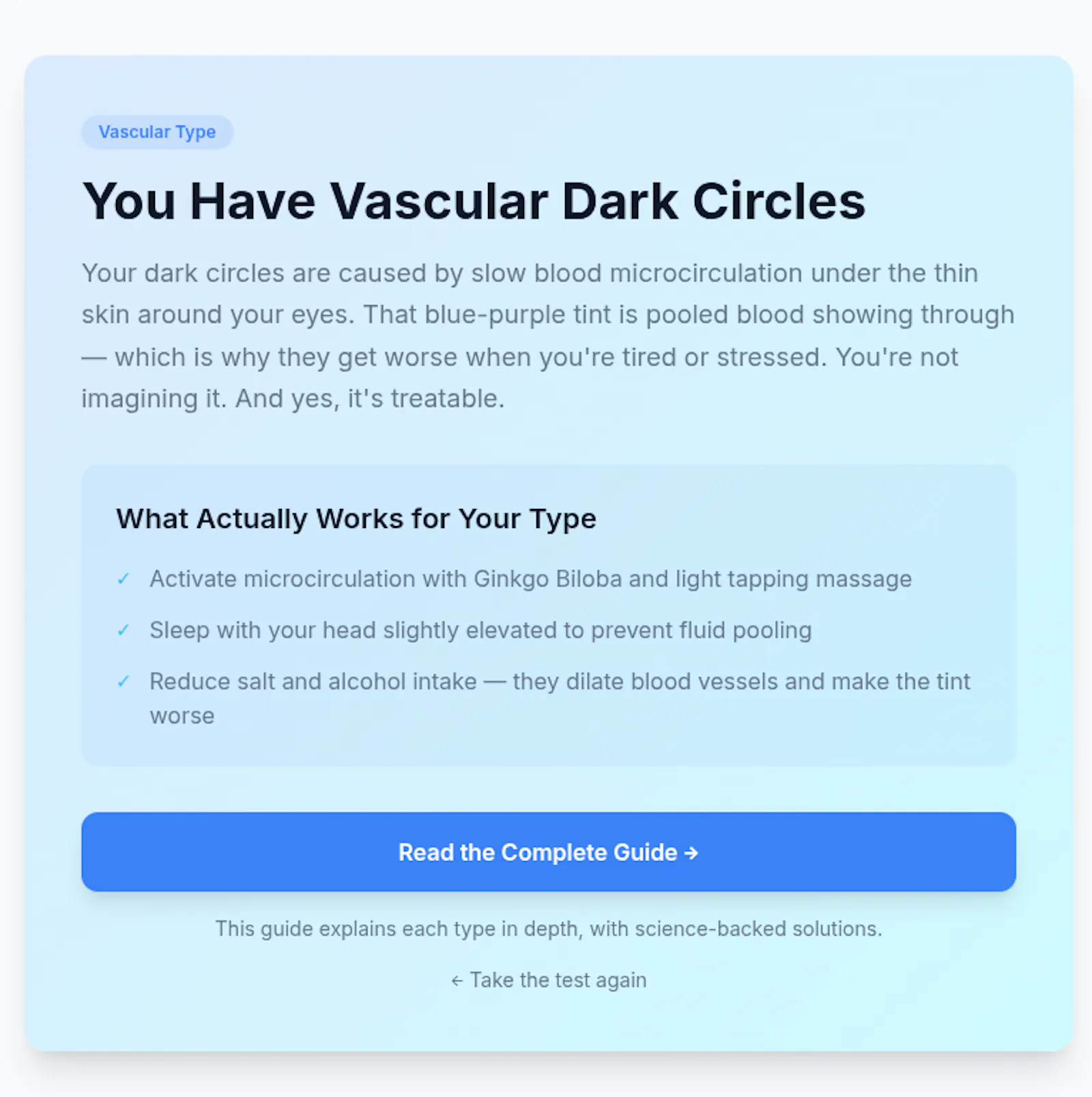 Dark Circle Type Finder screenshot 2