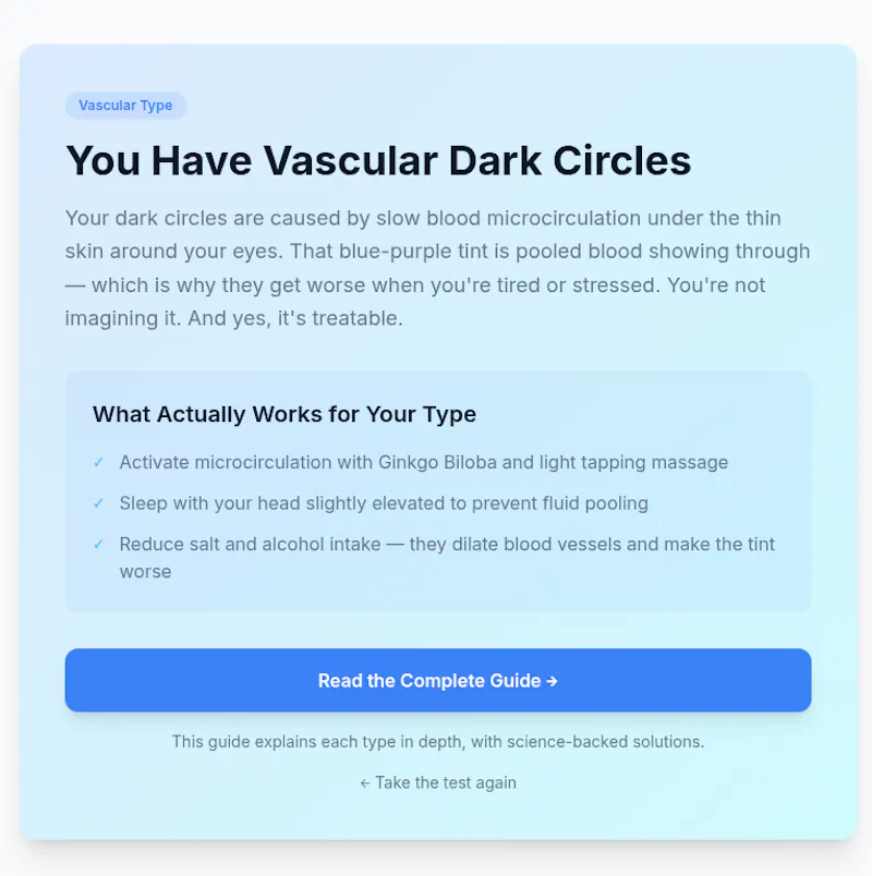 Dark Circle Type Finder screenshot 2