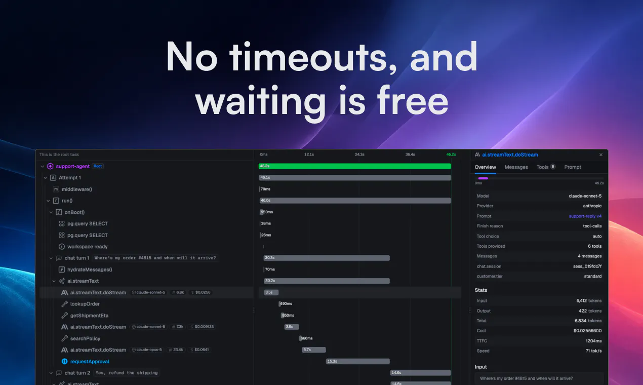 Chat Agent by Trigger.dev screenshot 2