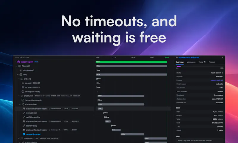 Chat Agent by Trigger.dev screenshot 3