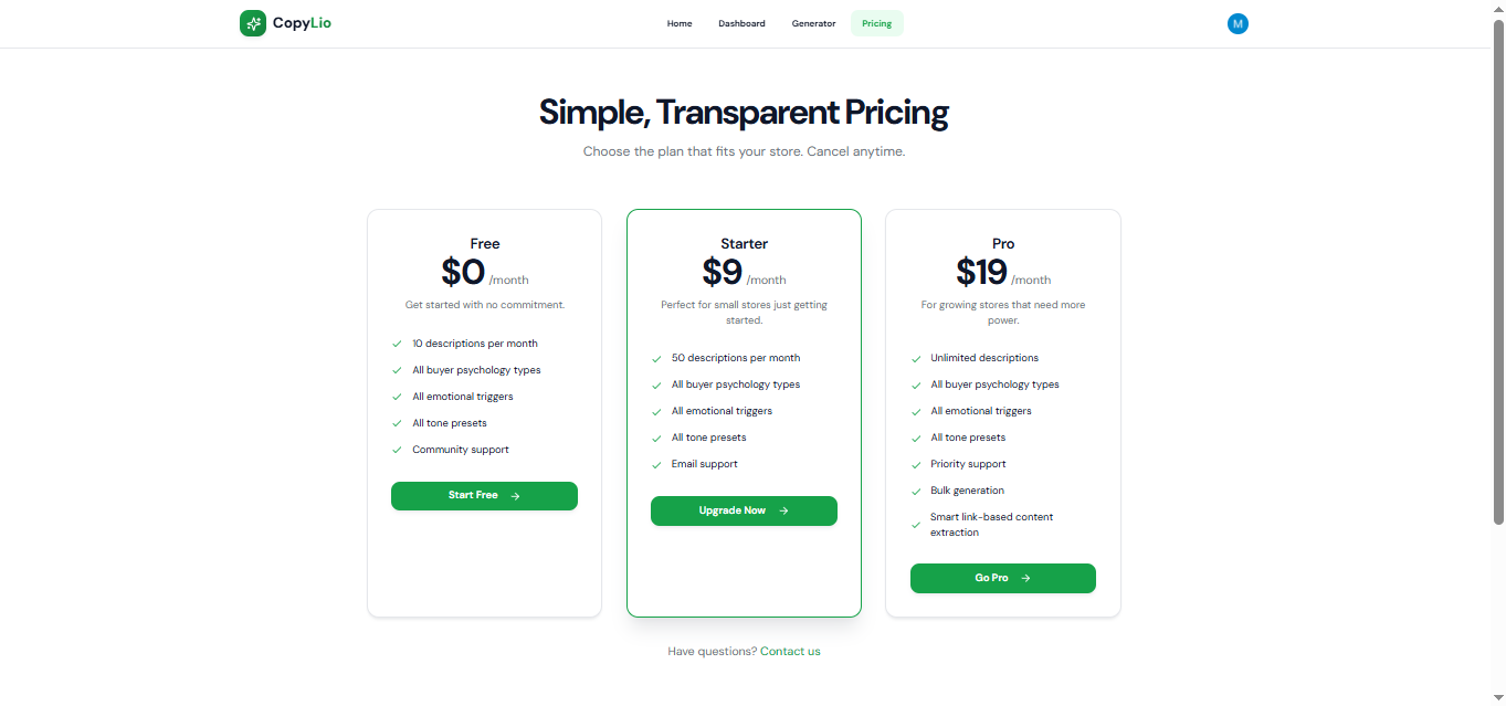 CopyLio - Screenshot 3 showing product features and functionality