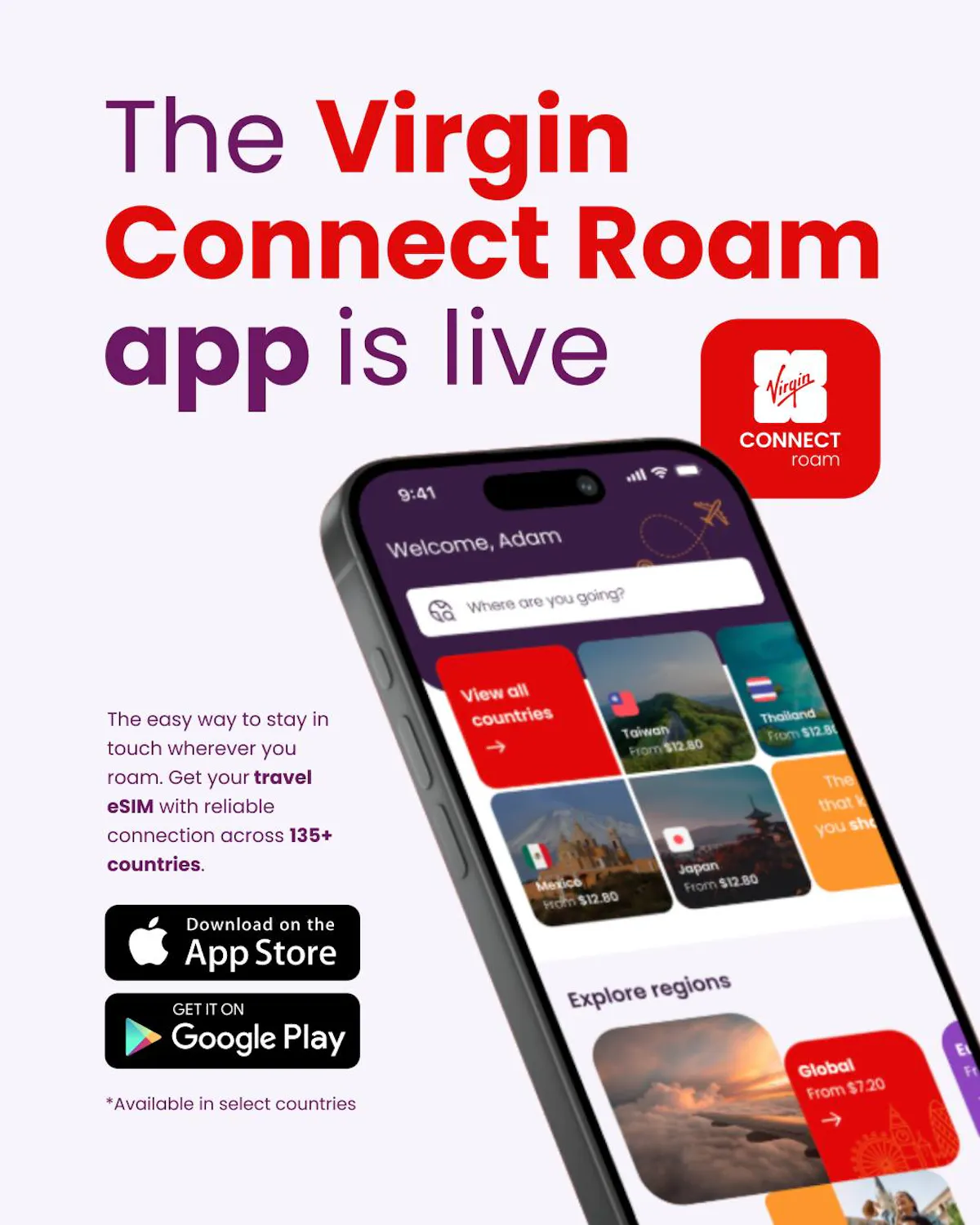 Virgin Connect Roam - Travel eSIM