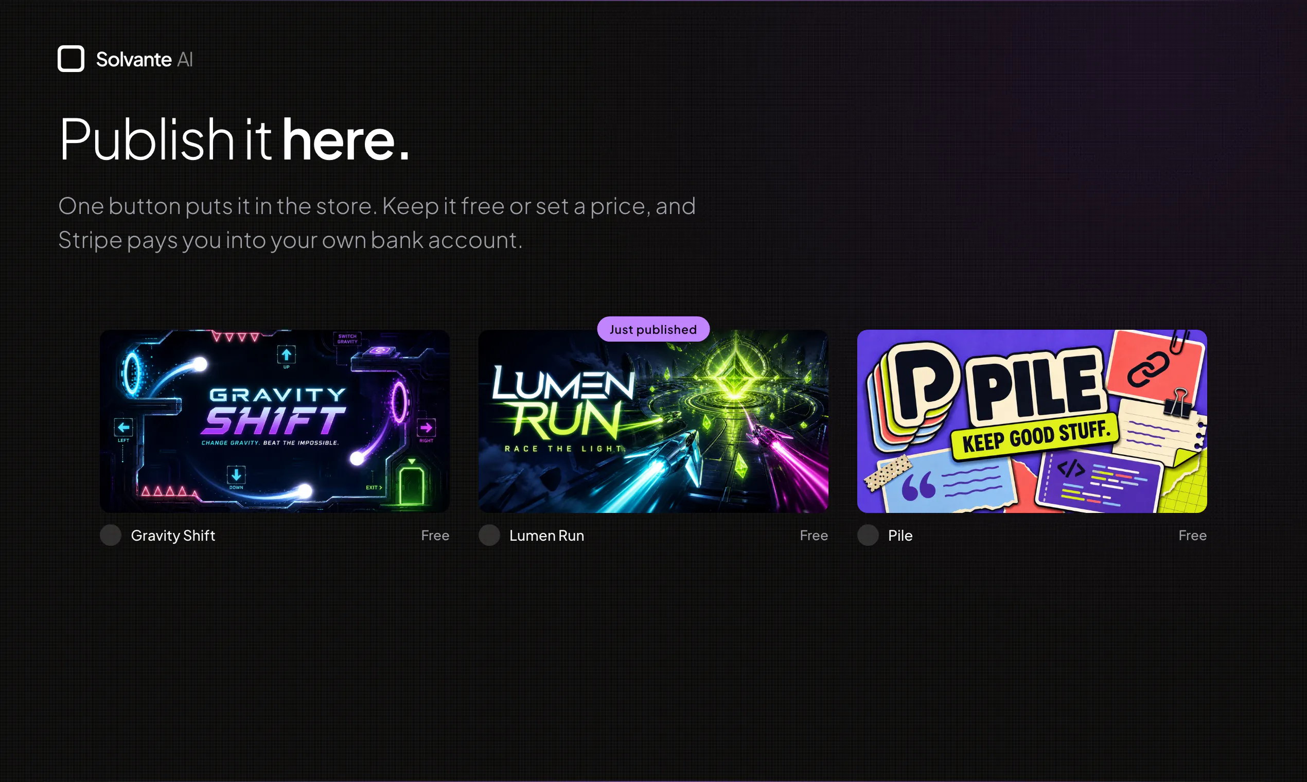 Deploy, showcase, and monetize web apps gallery image