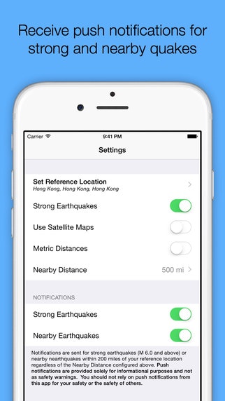 QuakeInfo: Worldwide Earthquake News, Maps and Alerts with Sharing on Facebook and Twitter gallery image