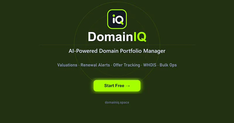 DomainIQ screenshot 1