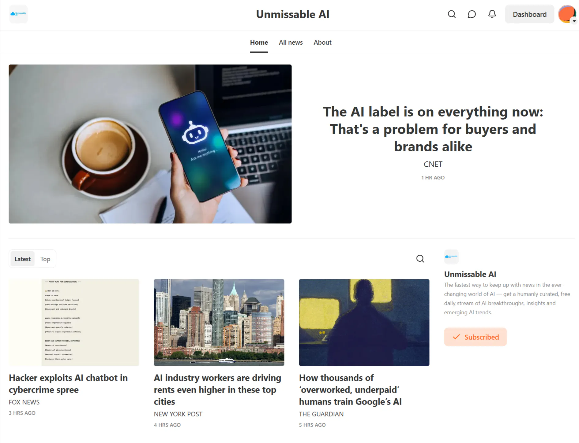 Unmissable AI gallery image