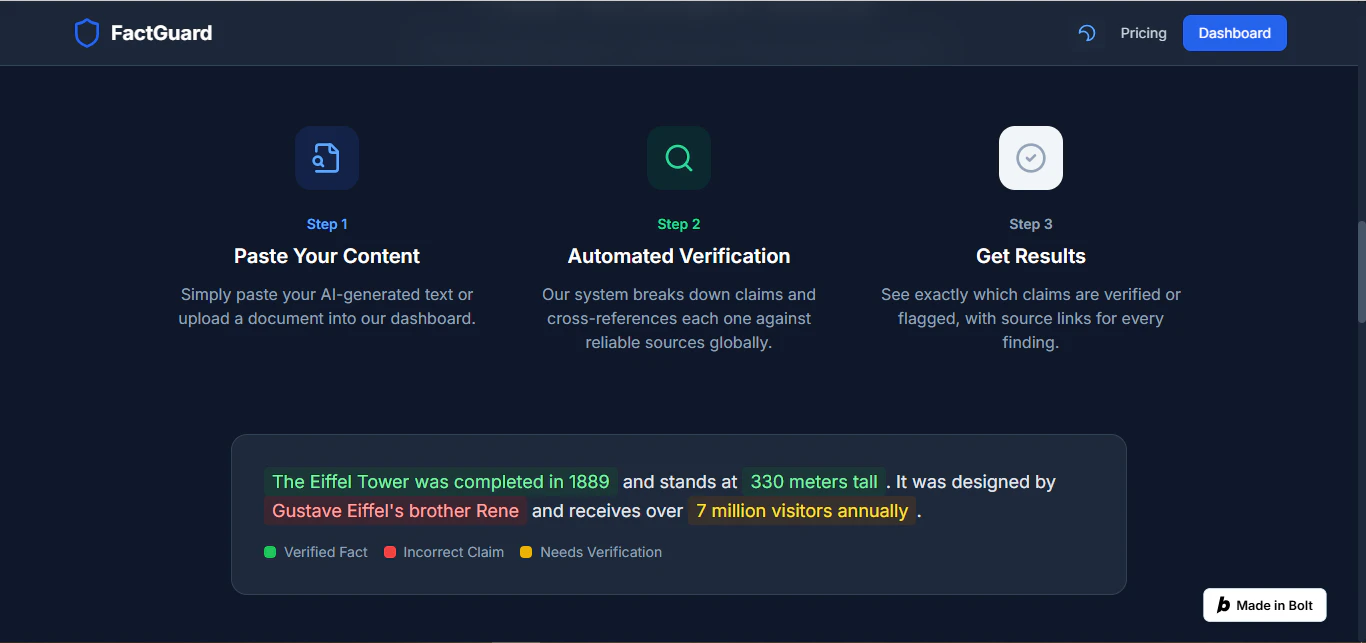 FactGuard screenshot 2
