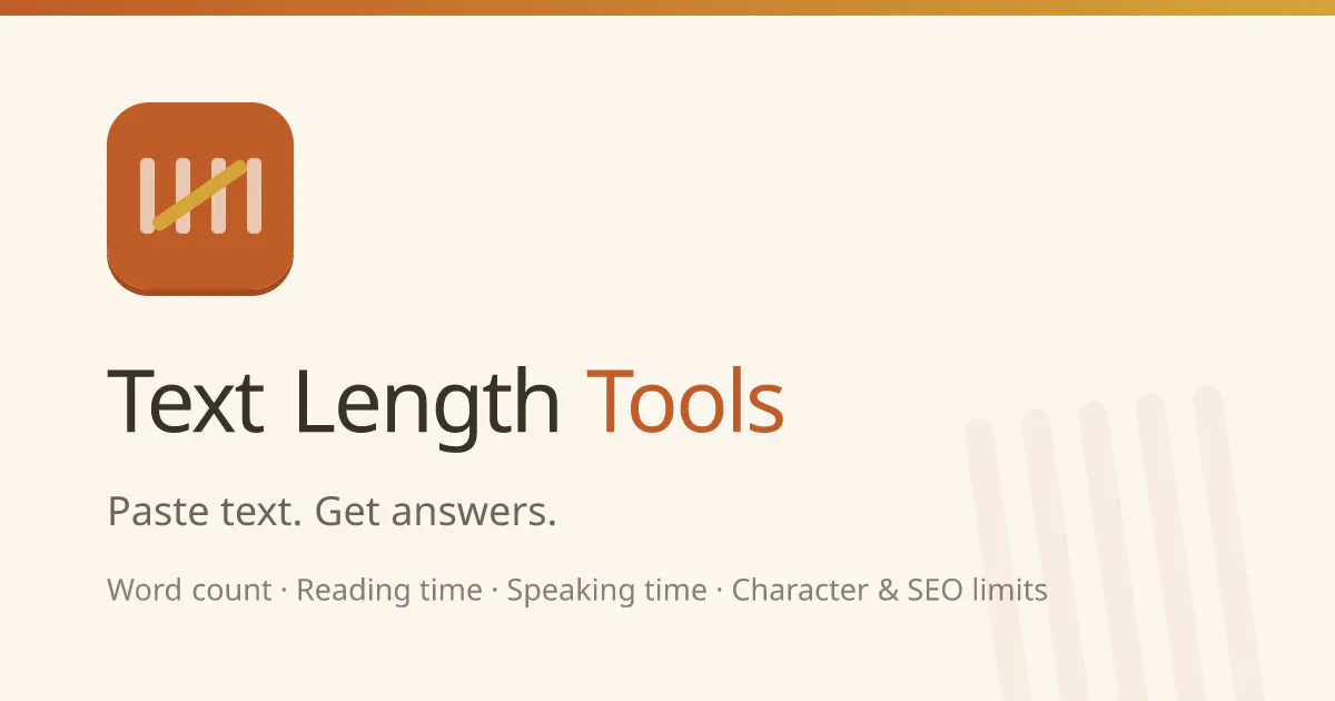 Text Length Tools gallery image