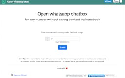Open whatsapp chat without Saving number media 1
