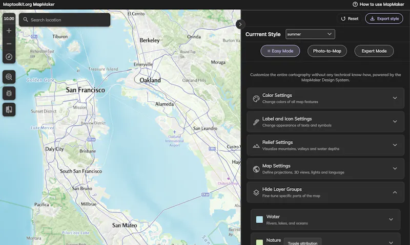 Maptoolkit.org - free vector map server screenshot 7