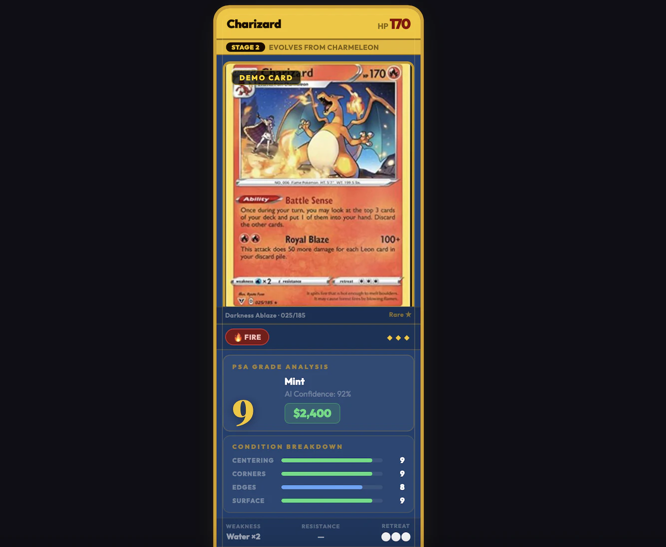 AI powered Pokemon Grading logo