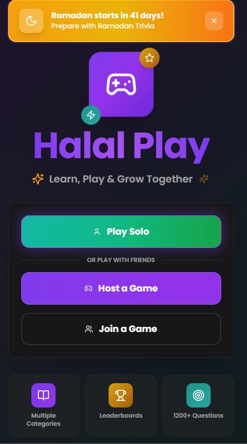 Halal Play - Screenshot 2 showing product features and functionality
