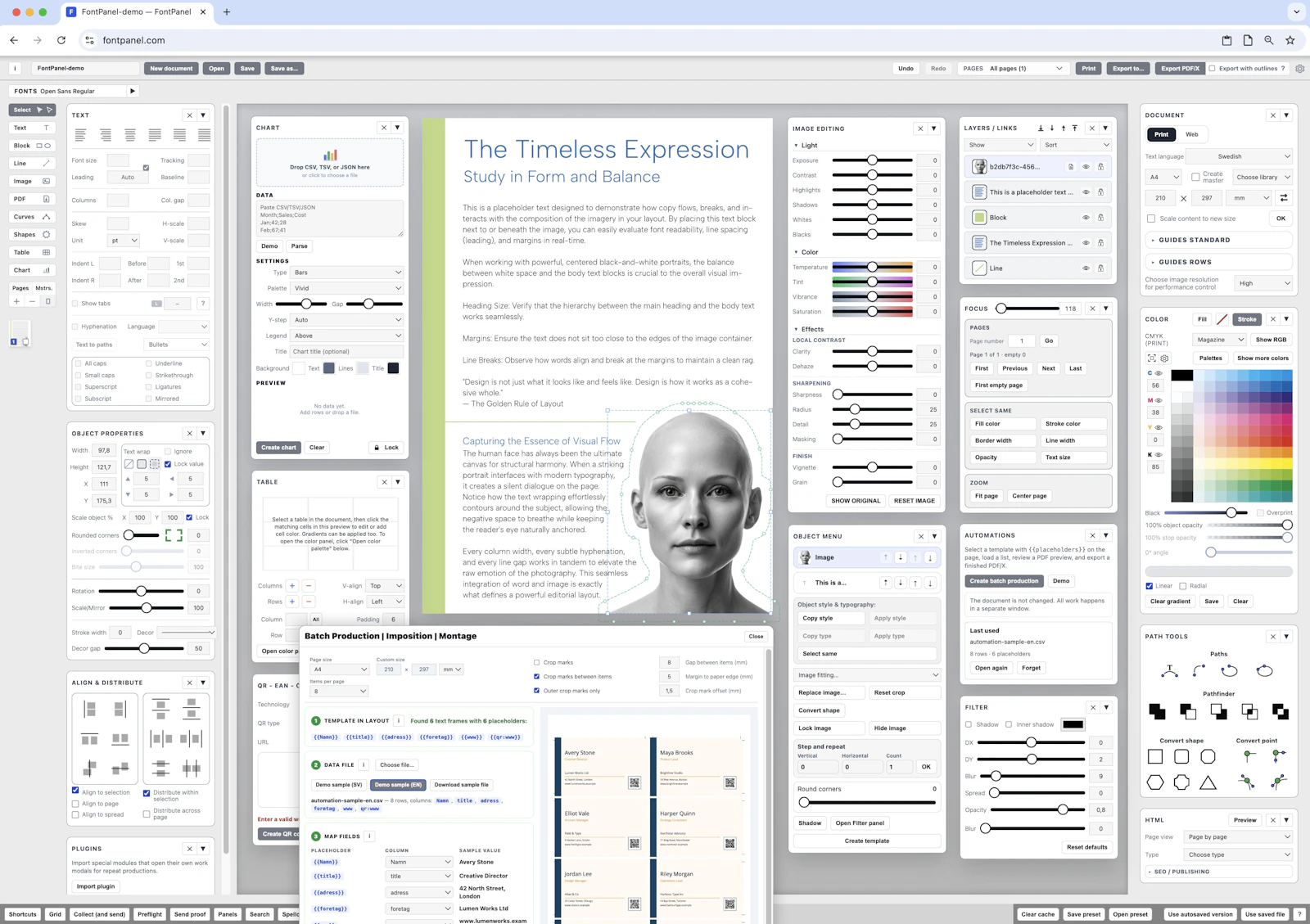 FontPanel screenshot 1