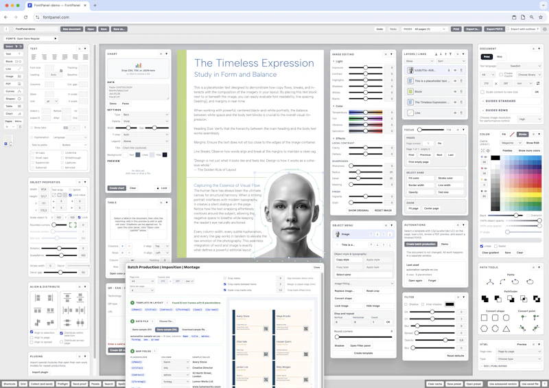 FontPanel screenshot 1