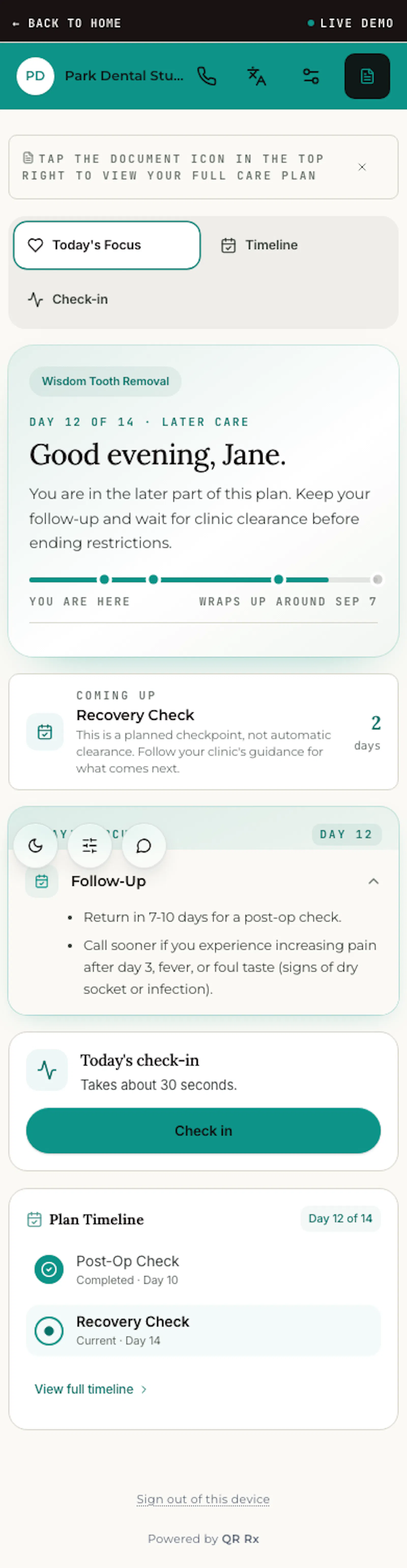 QR Rx screenshot 3