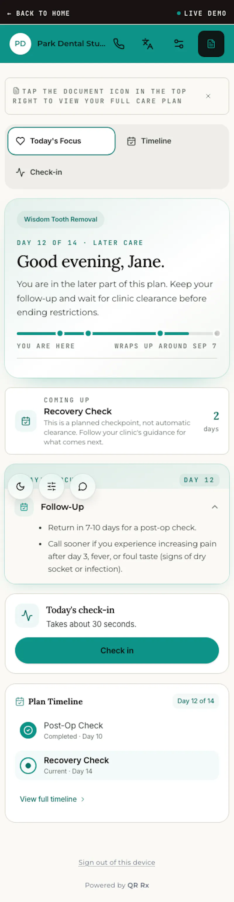 QR Rx screenshot 3
