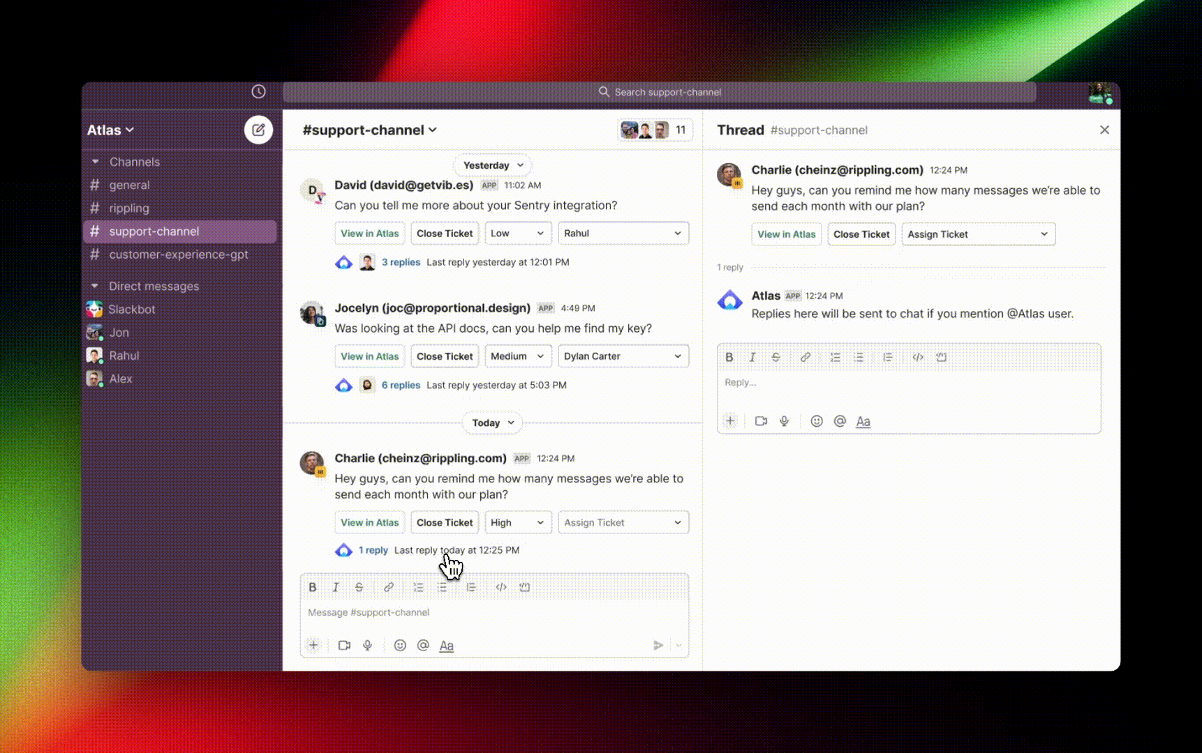 Media Atlas cho Slack Connect - Hỗ trợ bán vé cho Slack Connect 4