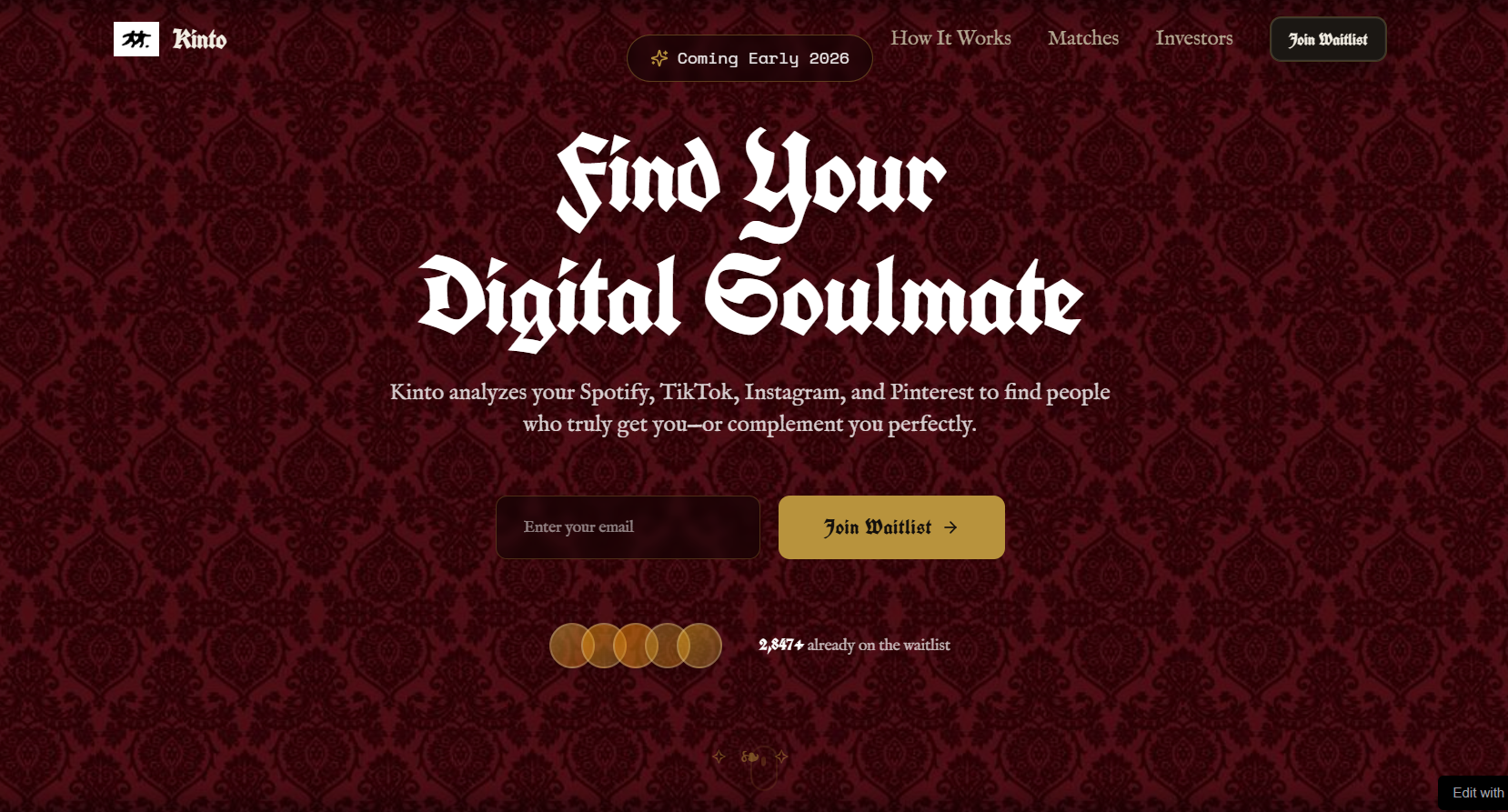 Kinto - Main product screenshot demonstrating key features and user interface