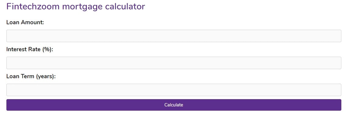 Fintechzoom Mortgage Calculator gallery image