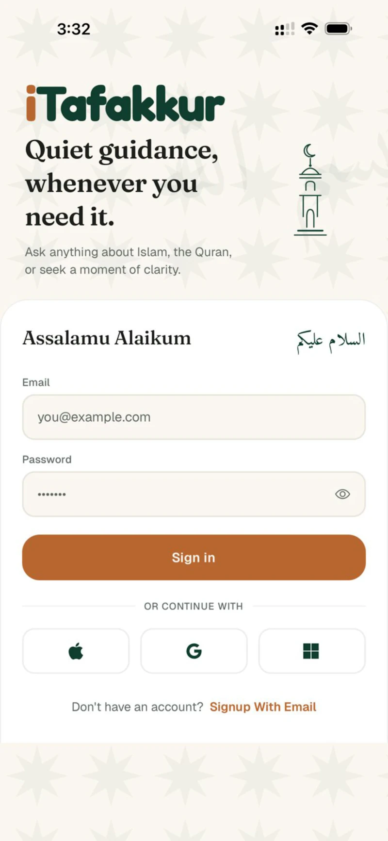 iTafakkur screenshot 1