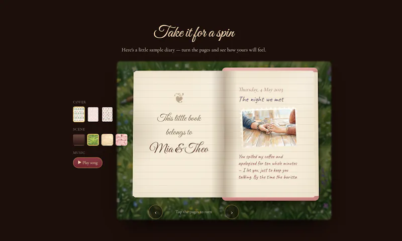 Pages of Love screenshot 2
